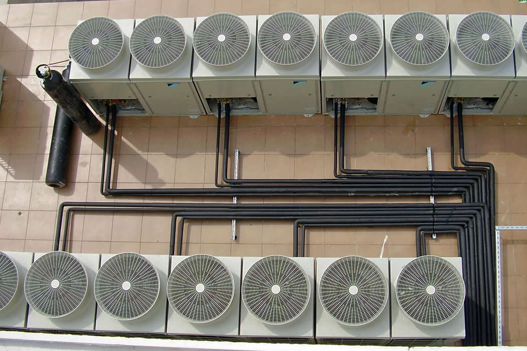 Sistema de climatización centralizado VRF para edificios y grandes áreas